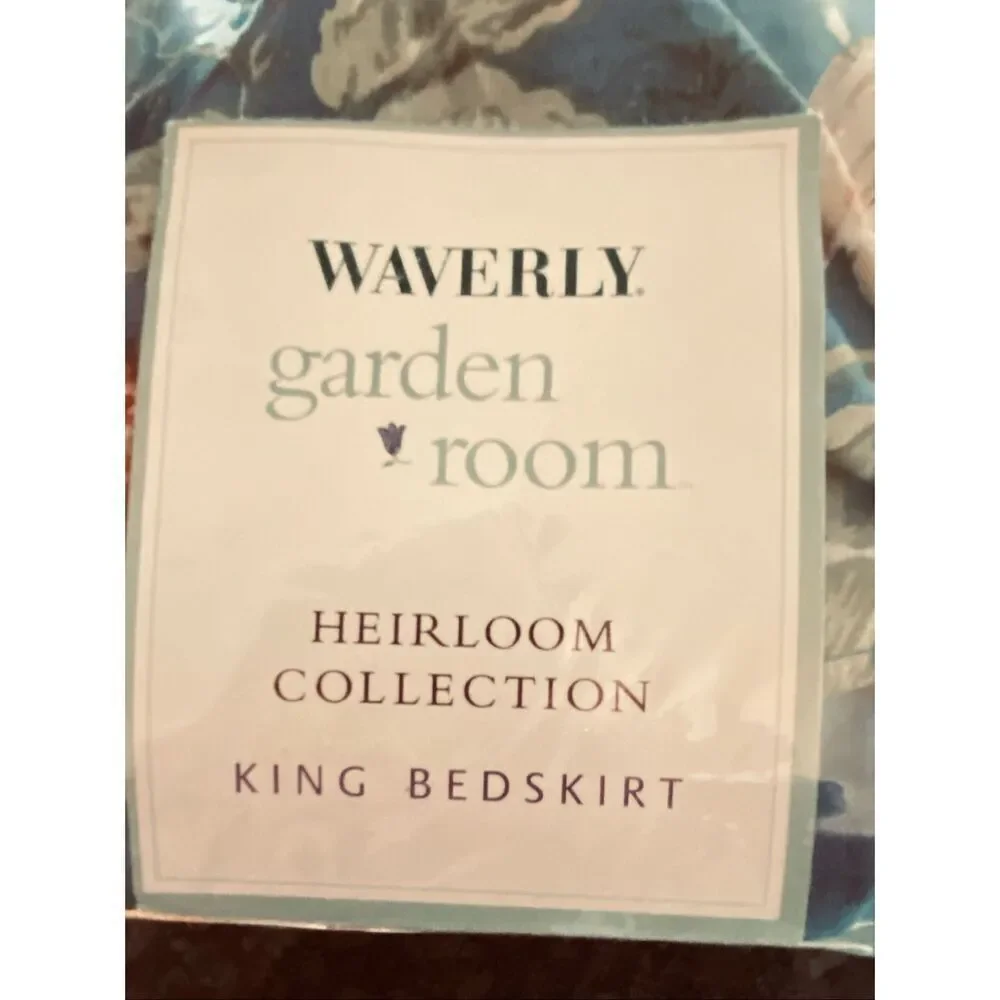 Waverly Garden Room Heirloom Collection King Bedskirt NEW